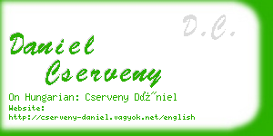 daniel cserveny business card